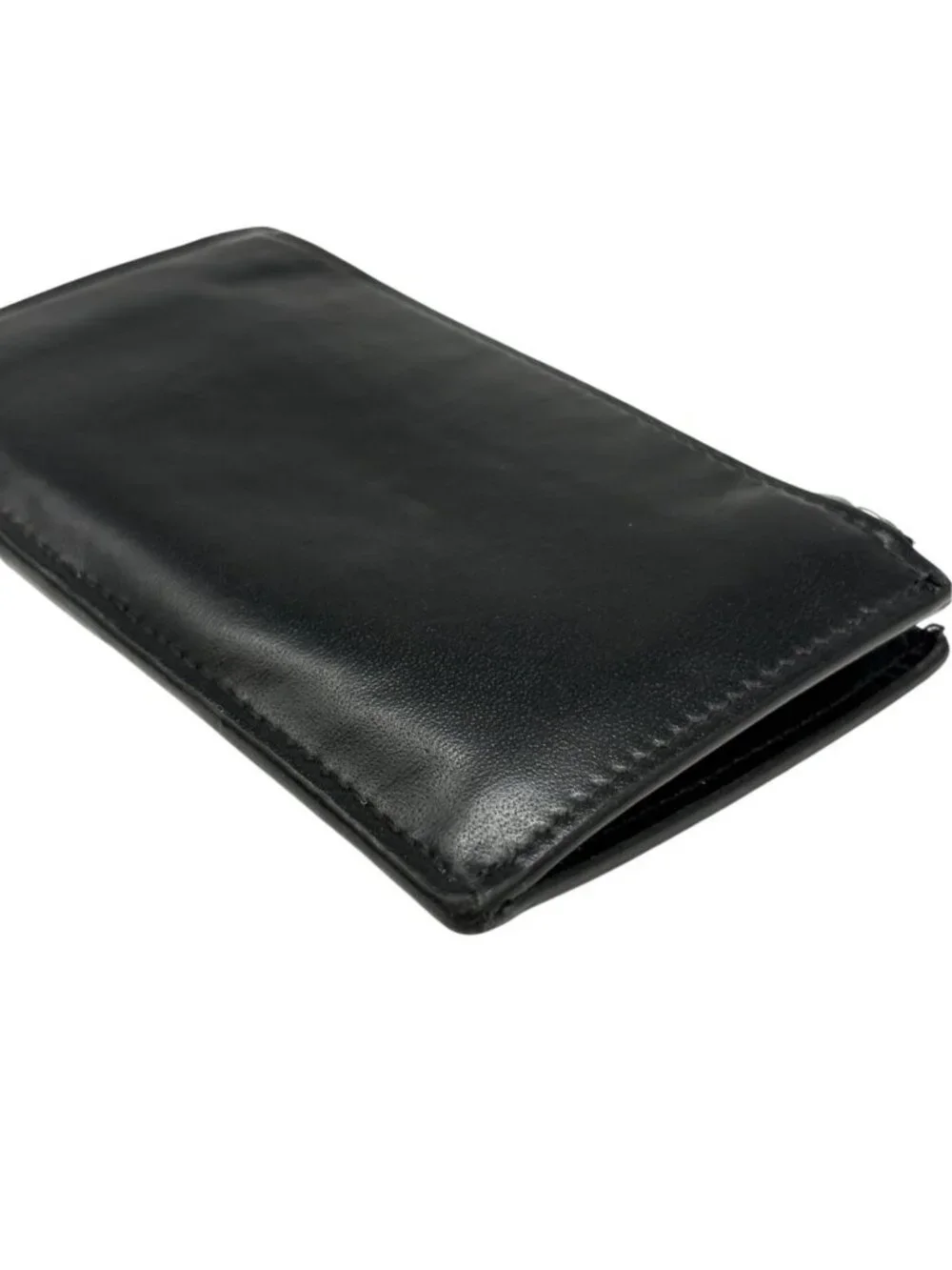 Saint Laurent Paris Fragment Case Cassandra Coin Purse Card Leather Black YSL